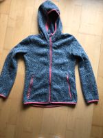 Strickjacke Tchibo grau + rosa Reißverschl., Kapuze Gr. 146/152 Bayern - Bruckmühl Vorschau