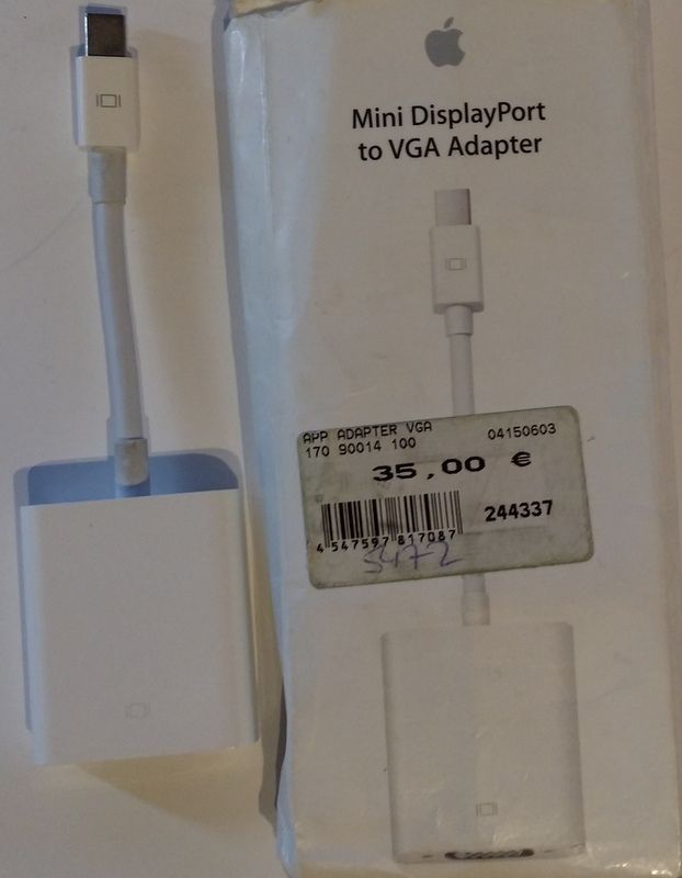 Apple Mini DisplayPort auf VGA-Adapter MB572Z/B  -- NEU + OVP in Köln