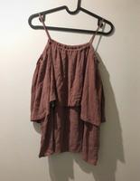 Pull&bear schulterfreies top Shirt Bluse Volant schössentop Niedersachsen - Oyten Vorschau