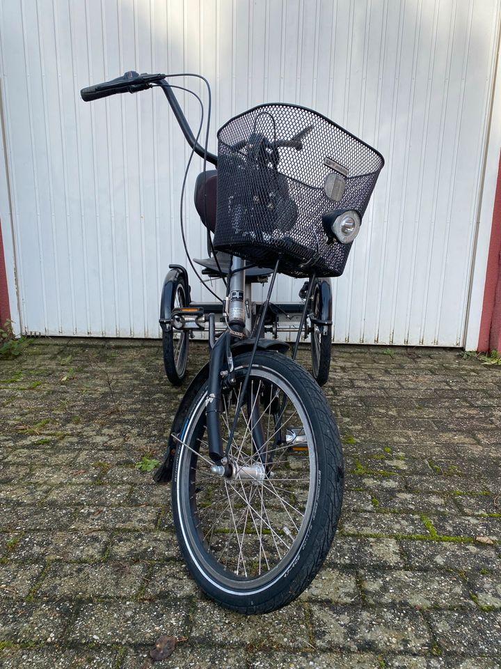 Elektro Senioren Dreirad mit Sitz und Koffer - PF Disco p20 in Kleve