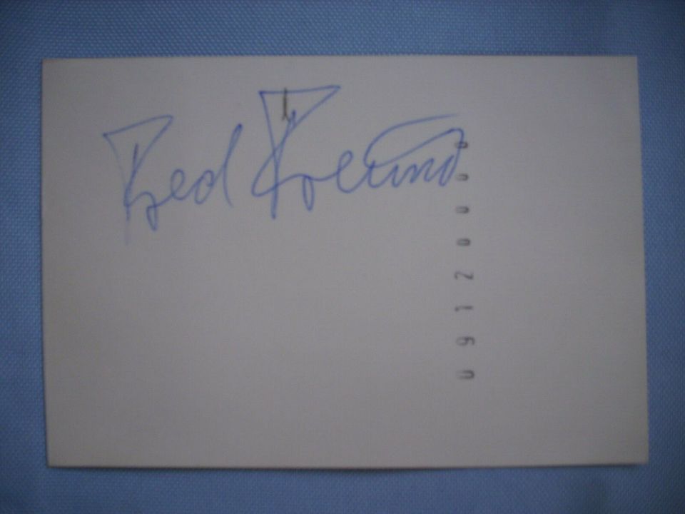 Autogrammkarte Fred Freund (Pferde-Fahrsport) original Autogramm in Hannover