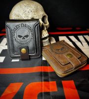 Harley Davidson Geldbörse Portmonee Tasche Willie G Skull Gravur Nordrhein-Westfalen - Hamm Vorschau