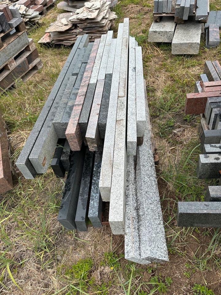 Grabeinfassung Urnengrab Bord Granit Naturstein Beetumrandung in Neubrandenburg
