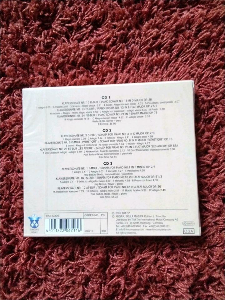 L.V.Beethoven,Klaviersonaten,3 CD Set, Neu,original verp in Bochum