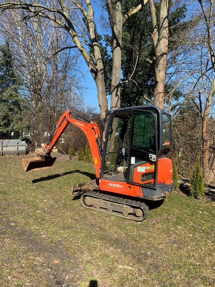 Zum Vermieten Minibagger Bagger Kubota KX019-4 in Radeberg