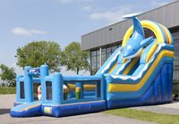 Hüpfburg Paderborn mieten leihen Delfin Funpark 7 Meter hoch Nordrhein-Westfalen - Paderborn Vorschau