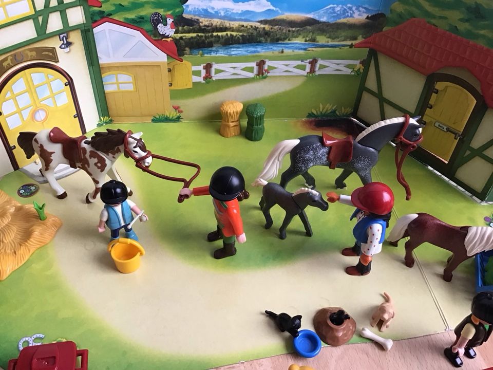 Playmobil - Pferdehof, Reiterhof, Tiere, Konvolut in Lohnsfeld