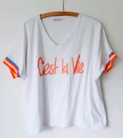 Italy Style Shirt weiß mit Aufdruck Saarland - Spiesen-Elversberg Vorschau