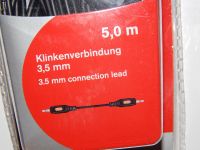 Speaka Professionel Audio 5 m 5,0 Meter Klinkenverbindung 3,5 mm Hessen - Hattersheim am Main Vorschau