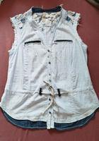 Tredy Jeans Bluse Spitze Fransen Gr. 38 ungetragen Baden-Württemberg - Aalen Vorschau
