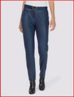 Heine Lederimitat Hose Rauchblau GR 40 - Nagelneu Rheinland-Pfalz - Oberkirn Vorschau