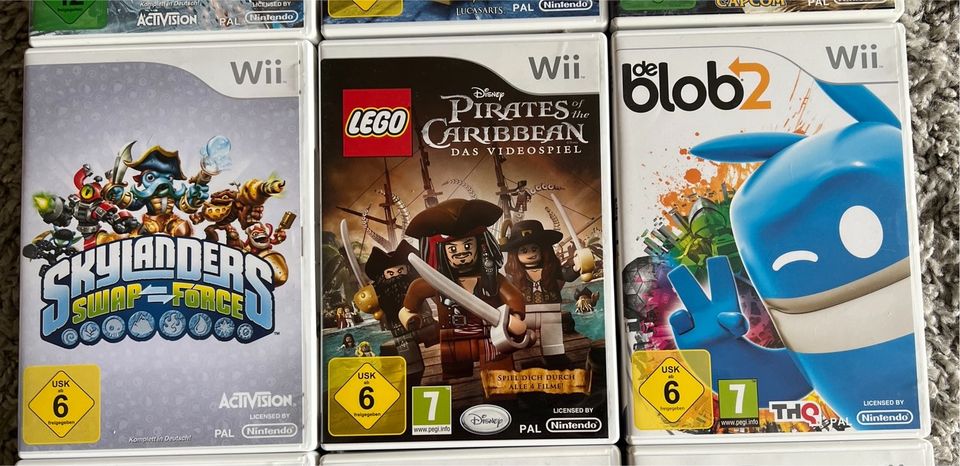 Wii Spiele, 13 St., verschiedene Genres in Colmberg