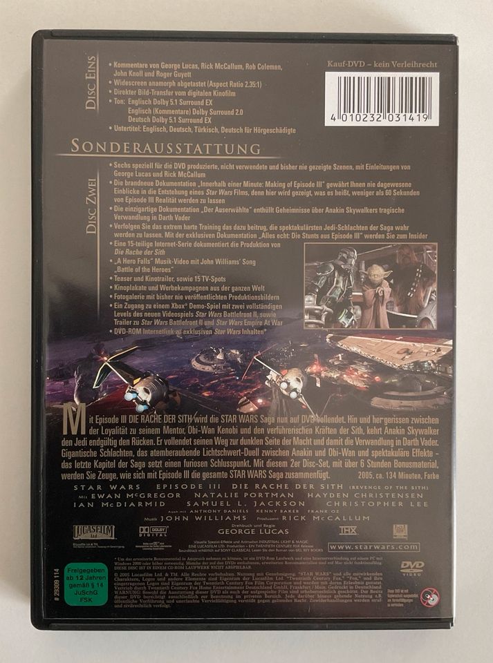 DVD „Star Wars III - Die Rache der Sith“ in Uettingen