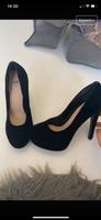 schwarze High Heels aus Samt Altona - Hamburg Lurup Vorschau