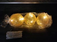 Deko Kugeln beleuchtet LED Batterie, goldfarben Niedersachsen - Westoverledingen Vorschau