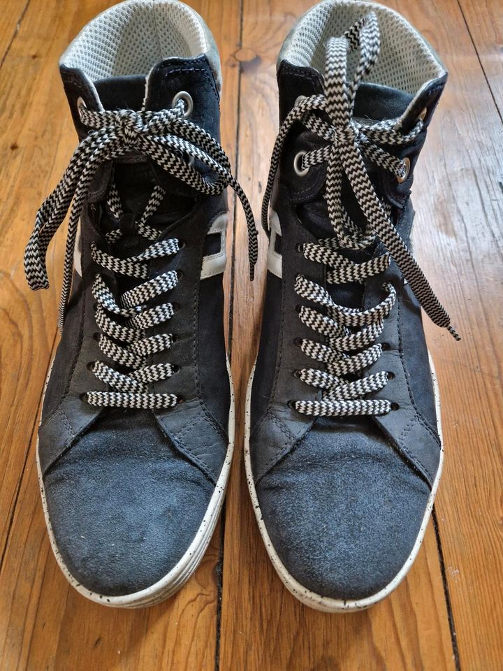 HOGAN Rebel High Top Herren Sneakers blau 41.5 (7 1/2) in Mönchengladbach