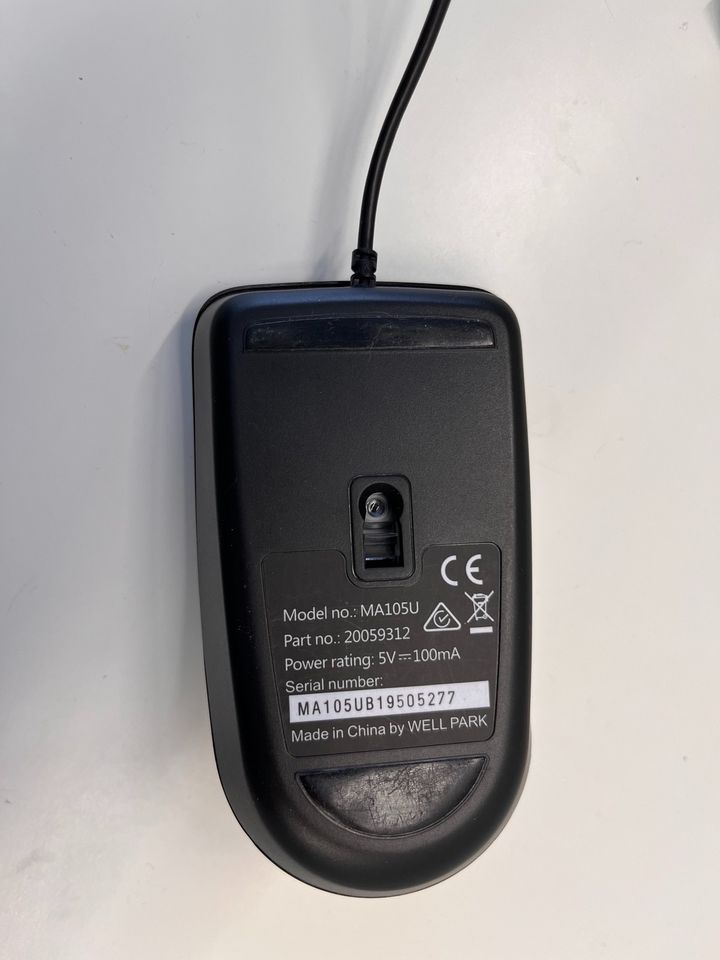 Medion MA105U Standard Optical USB Maus schwarz in Freystadt