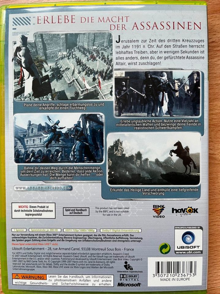 Assassins Creed - Xbox 360 in Scheuerfeld