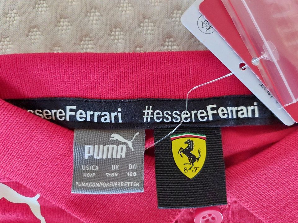 F-1 Scuderia Ferrari Original Kinder Polo-Shirt in Gr.:128, NEU! in Vechelde