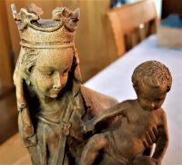 Schöne alte Holzfigur Maria und das Jesuskind Bayern - Selb Vorschau