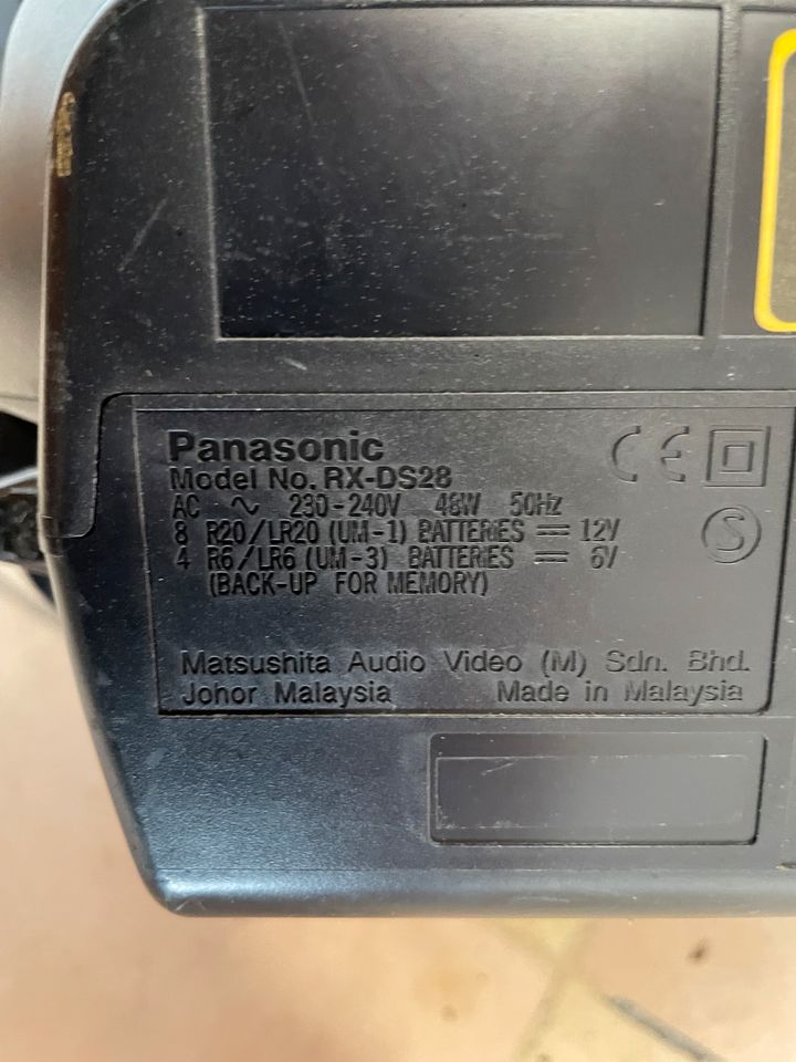 4 x Kassettenrekorder Panasonic Aiwa Saba Ghettoblaster in Marbach am Neckar