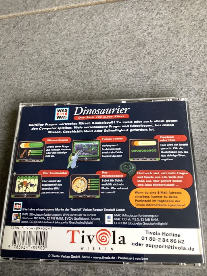 Dinosaurier Pc Spiel was ist was  vintage Dino Wissen Rätsel in Wetzlar