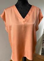 Zarte Schlupfbluse in erfrischendem Apricot von YAYA Größe 38 Hessen - Linsengericht Vorschau
