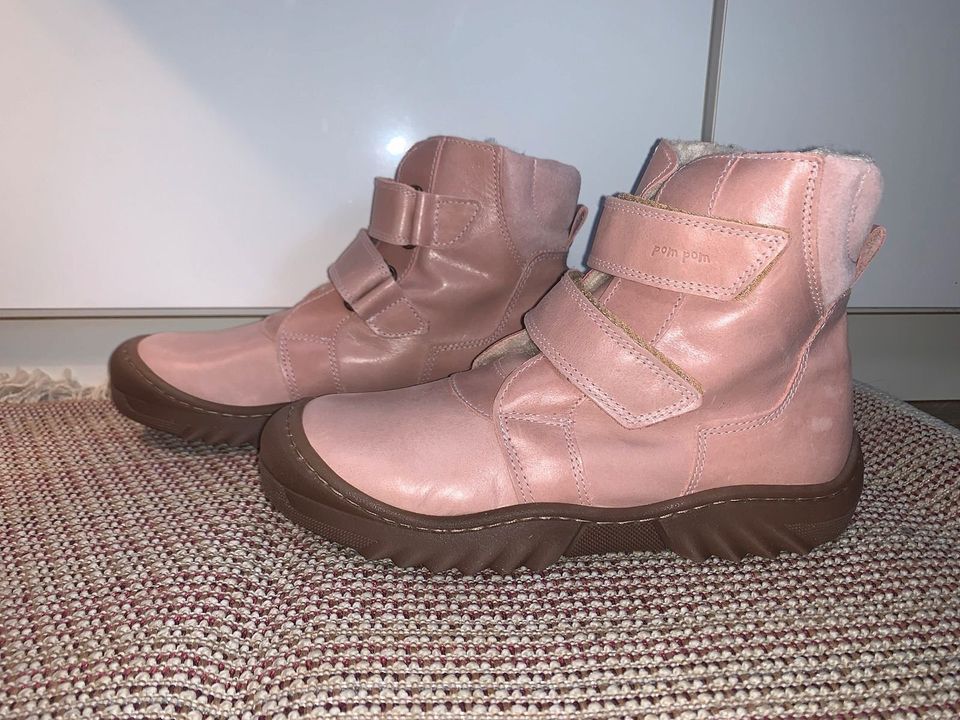 NEU Pom Pom EchteEchte Leder Winterstiefel Gr.34 rosa Festpreis!! in Kaiserslautern