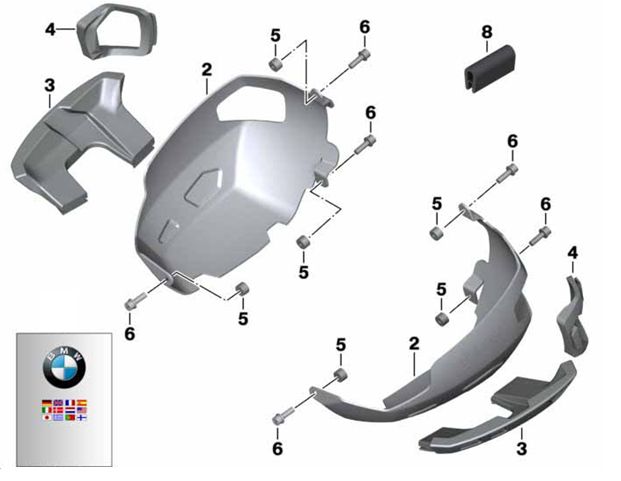 BMW R nineT Zylinderkopfhauben Schützer Ventildeckel Schützer in Rüsselsheim