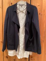 Opus Blazer Shirtstoff Gr. 44 dunkelblau Nordrhein-Westfalen - Hückelhoven Vorschau