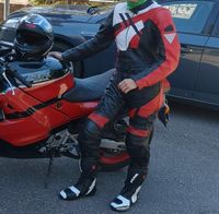 Lederkombi Motorradjacke und -hose: Damen Gr. L von  Hein i Baden-Württemberg - Bretten Vorschau