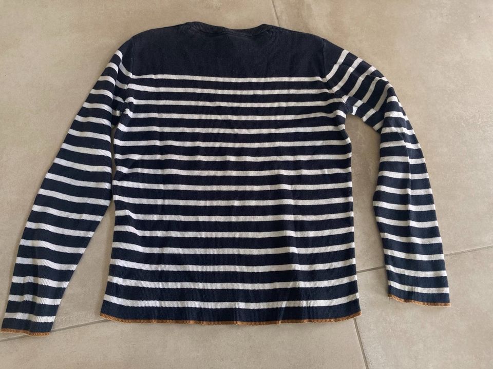 H&m Strickpullover Marine-weiß 146/152 in Haltern am See