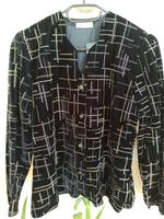 Klassische Jacke Blazer Damen schwarz/silber Samtstoff Gr 42 NEU Bayern - Schönberg Vorschau