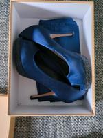 High Heels blau samt Glitzer Bayern - Regensburg Vorschau