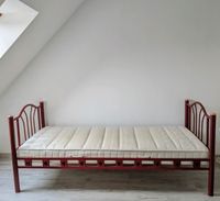 Metallbett weinrot 70x200 cm Leipzig - Paunsdorf Vorschau