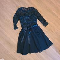 Cocktailkleid blau langärmlich mit Spitze gr. 38 Niedersachsen - Stelle Vorschau