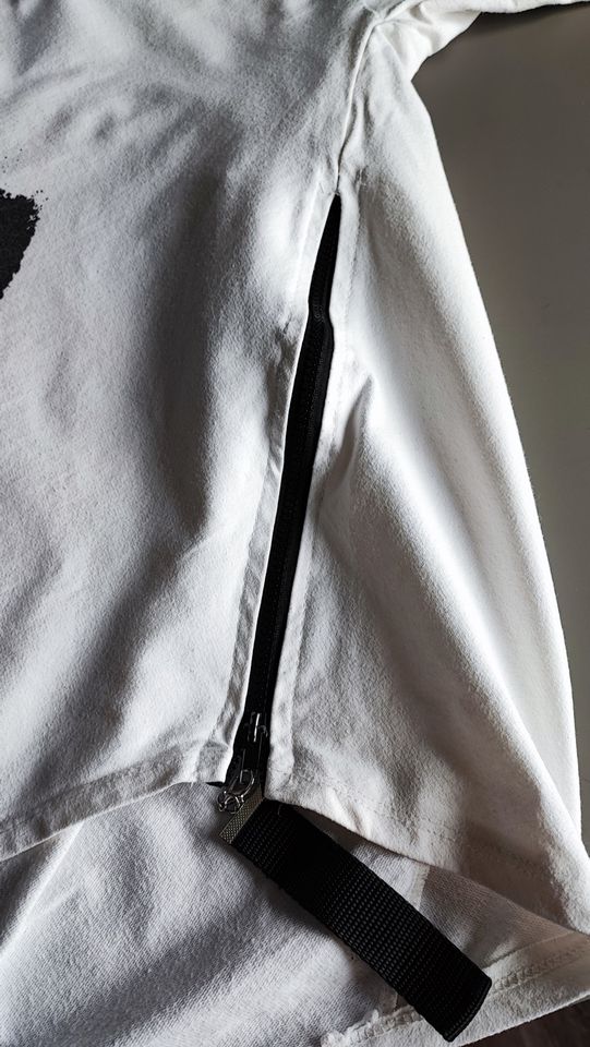 Leichter Damenpullover off white asymmetrisch Baumwolle XXL/44 in Wadgassen