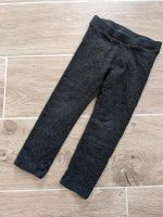 Stoffhose 104 H&M ❤️ schwarz silber Glitzer Jogginghose Bayern - Fuchsstadt Vorschau