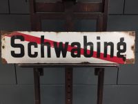 Trambahn München 1908 Straßenbahn Emailschild Schwabing München - Maxvorstadt Vorschau