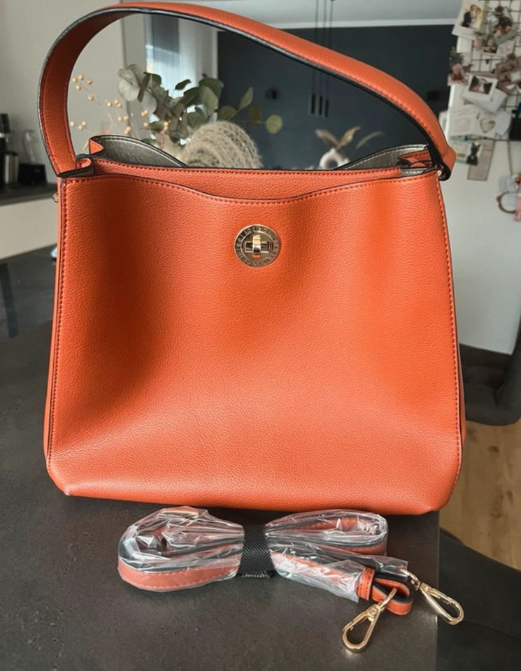 Shopper von L. Credit in braun orange in Zell (Mosel)