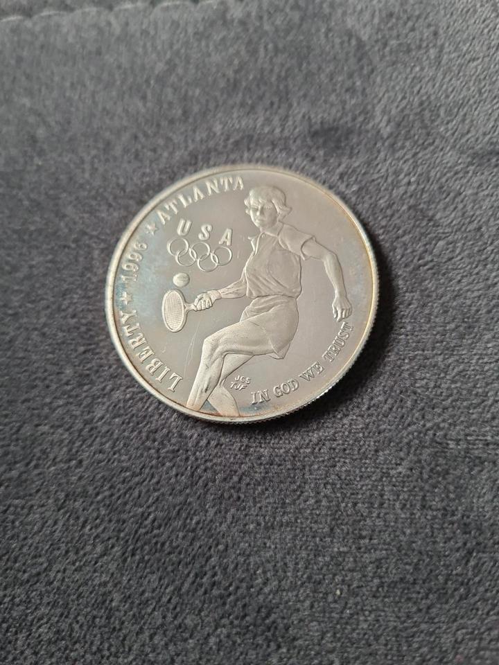 USA SILBERMÜNZE DOLLAR LIBERTY SILBER ATLANTA 1996 OLYMPIA in Schelklingen