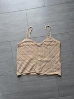H&M Crop Top Beige Häkelmuster Boho Gr. XS Nordrhein-Westfalen - Möhnesee Vorschau