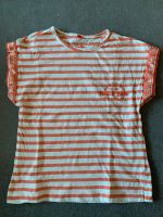 gestreiftes T-Shirt in Größe 134, orange-weiß Mecklenburg-Vorpommern - Bentzin Vorschau