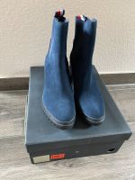 Tommy Hilfiger Stiefelette Wildleder Gr. 40 blau Niedersachsen - Tespe Vorschau