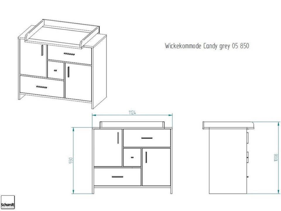 Kinderzimmer Schardt Candy grey, Wickelkommode, Babybett in Hessen -  Reinheim | eBay Kleinanzeigen ist jetzt Kleinanzeigen