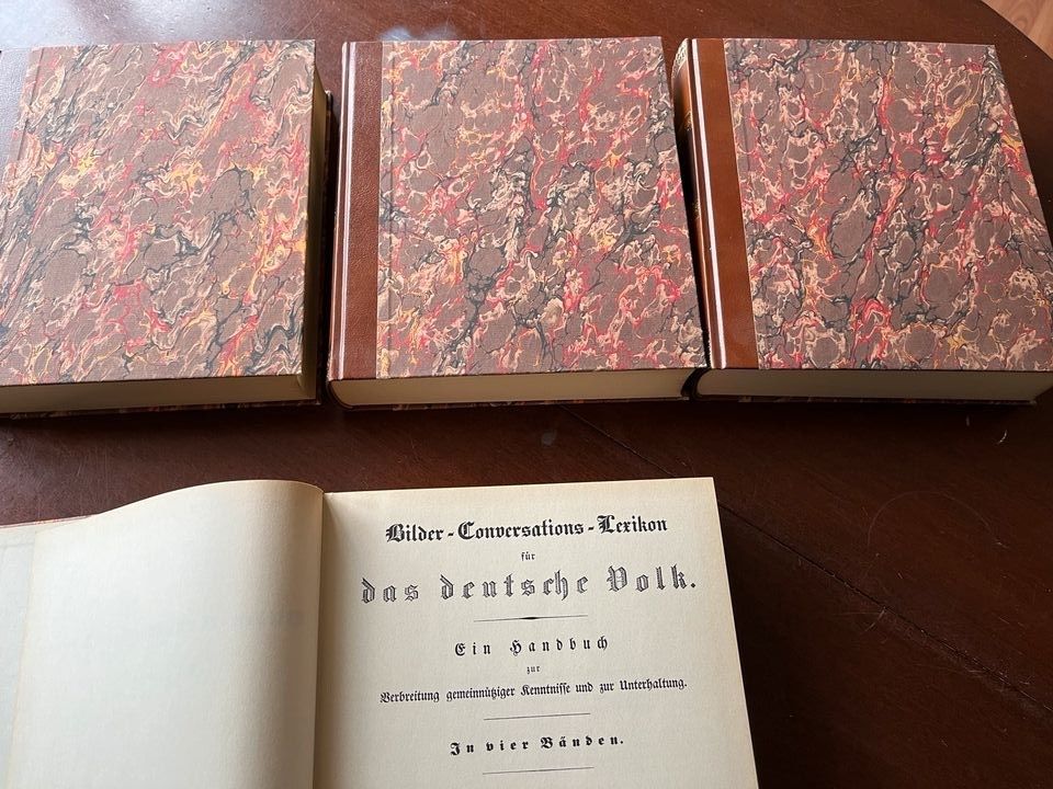 Brockhaus: Bilder-Conversations-Lexikon, Nachdruck von 1841, 4 Bd in Schöneiche bei Berlin