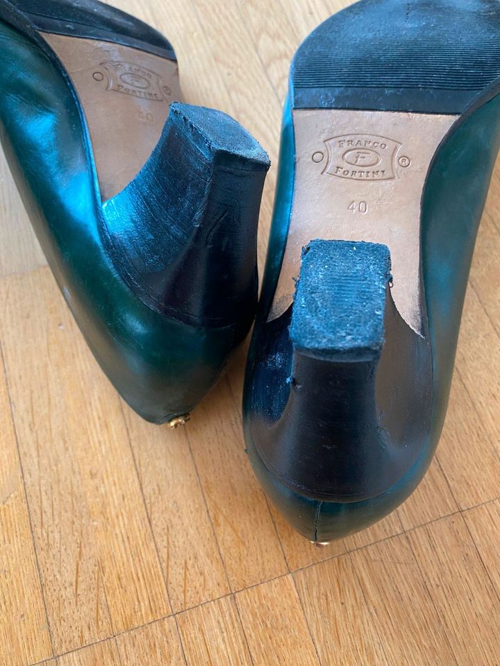 Vintage Pumps Absatzschuhe grün Gr. 40 Franco Fortini Roland in Lörrach