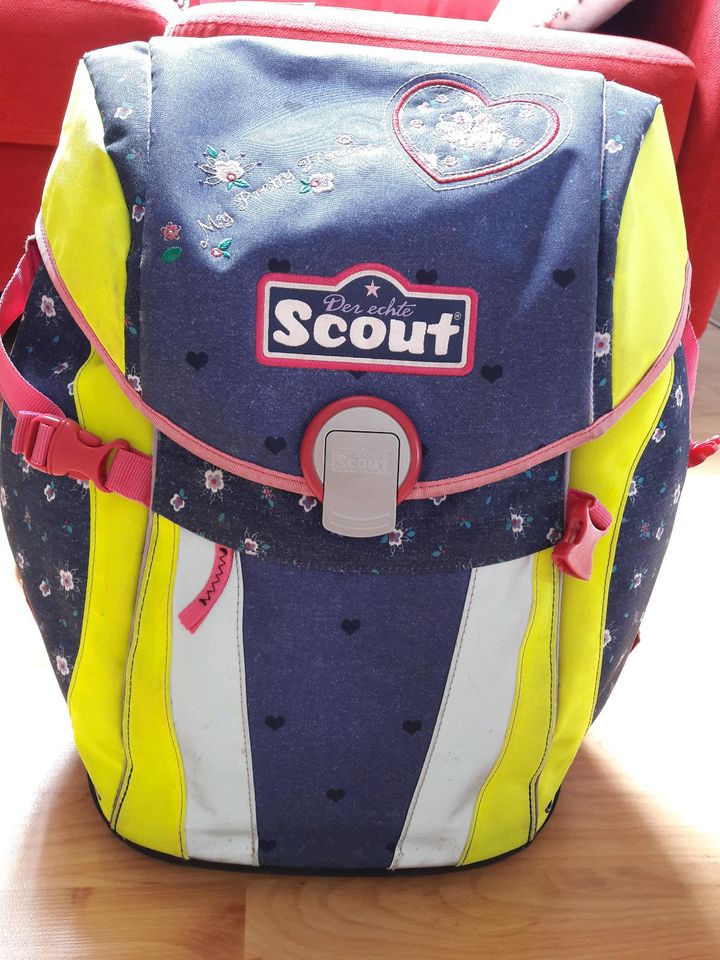 Scout Sunny Set Schulranzen Sporttasche Federmappe Mädchen in Diera-Zehren