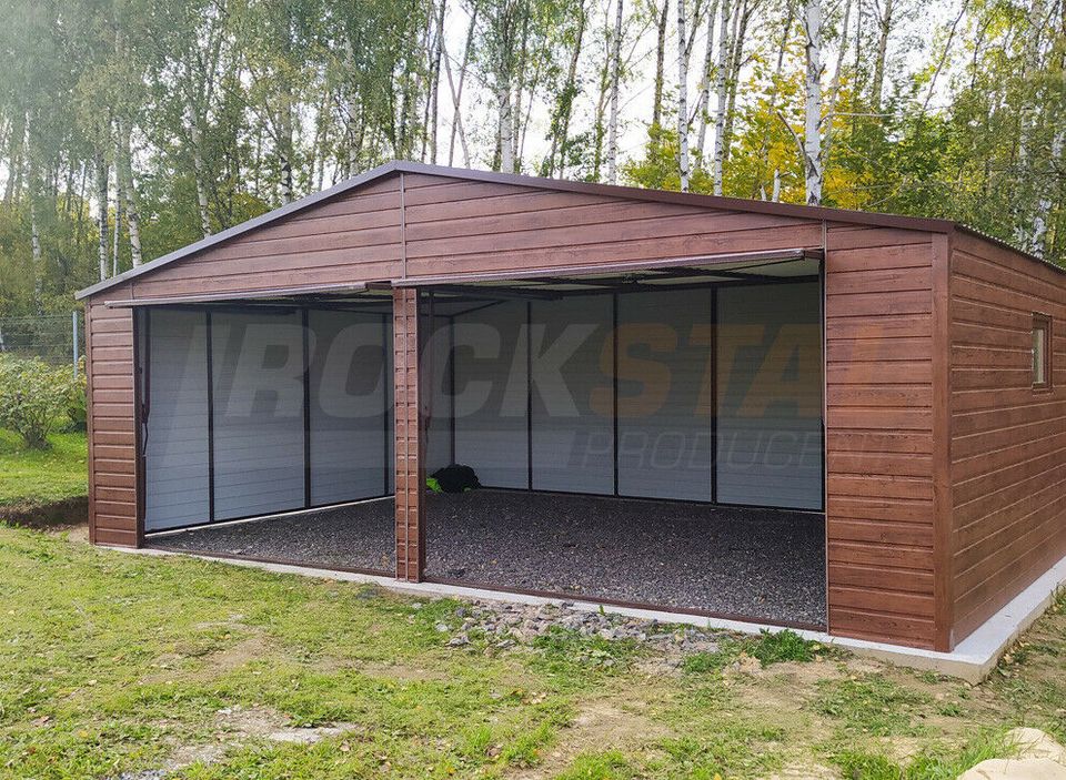 PREMIUM Blechgarage Garage 7,5x6m Fertiggarage Halle in Wittgensdorf