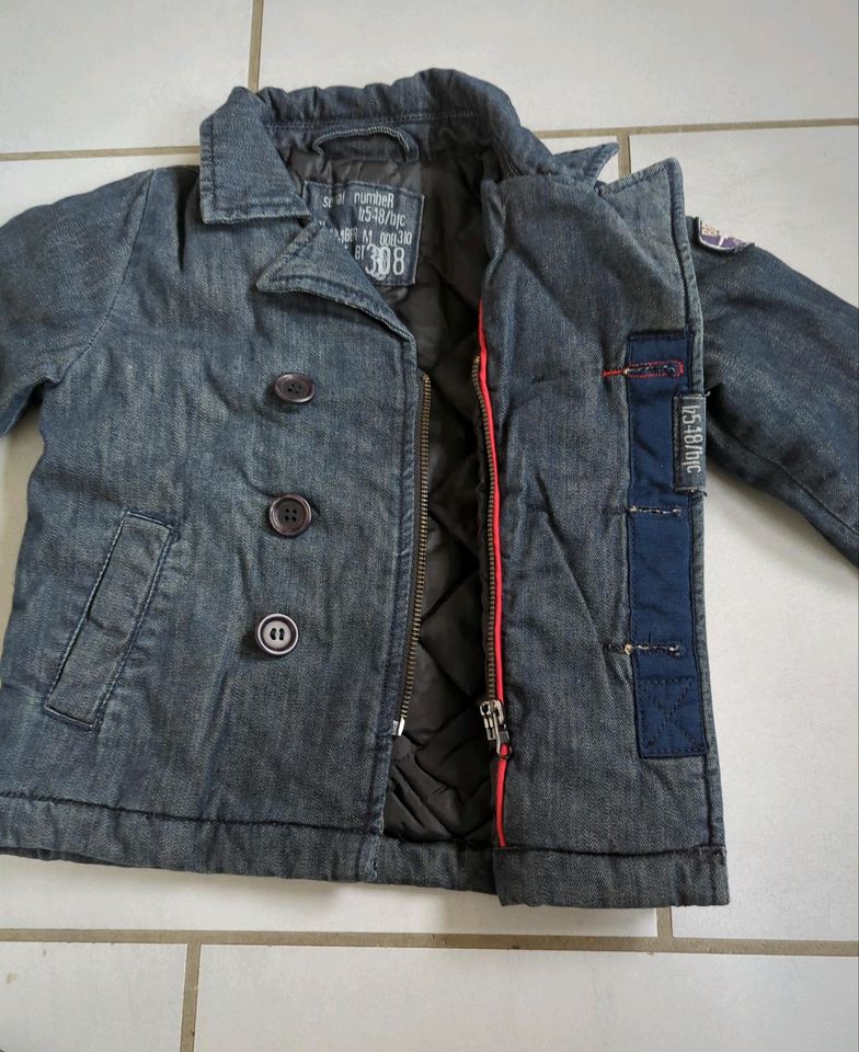 Wie neu, warme länger geschnittene Jeansjacke von BFC Gr 80 in Iserlohn